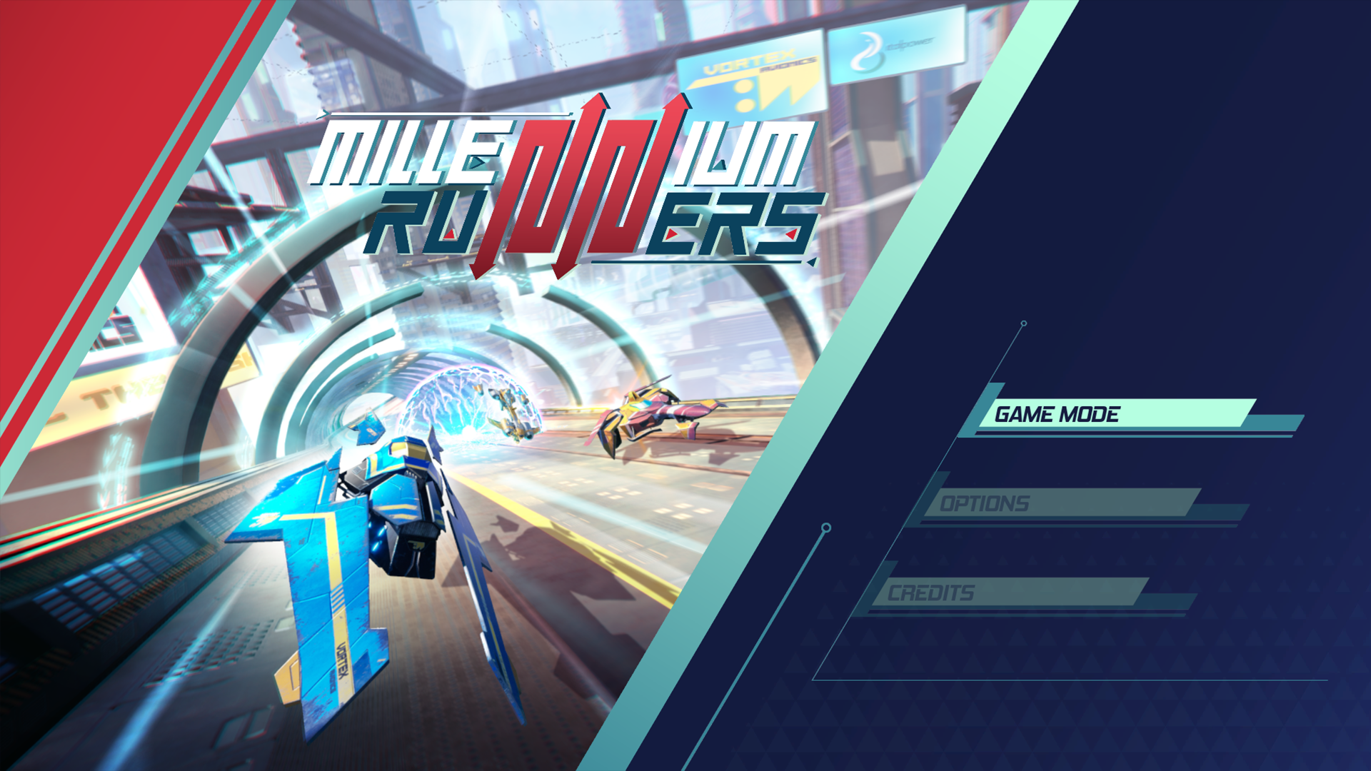 schermata iniziale - Millennium Runners